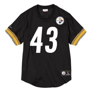 Name & Number Mesh Crewneck Pittsburgh Steelers Troy Polamalu